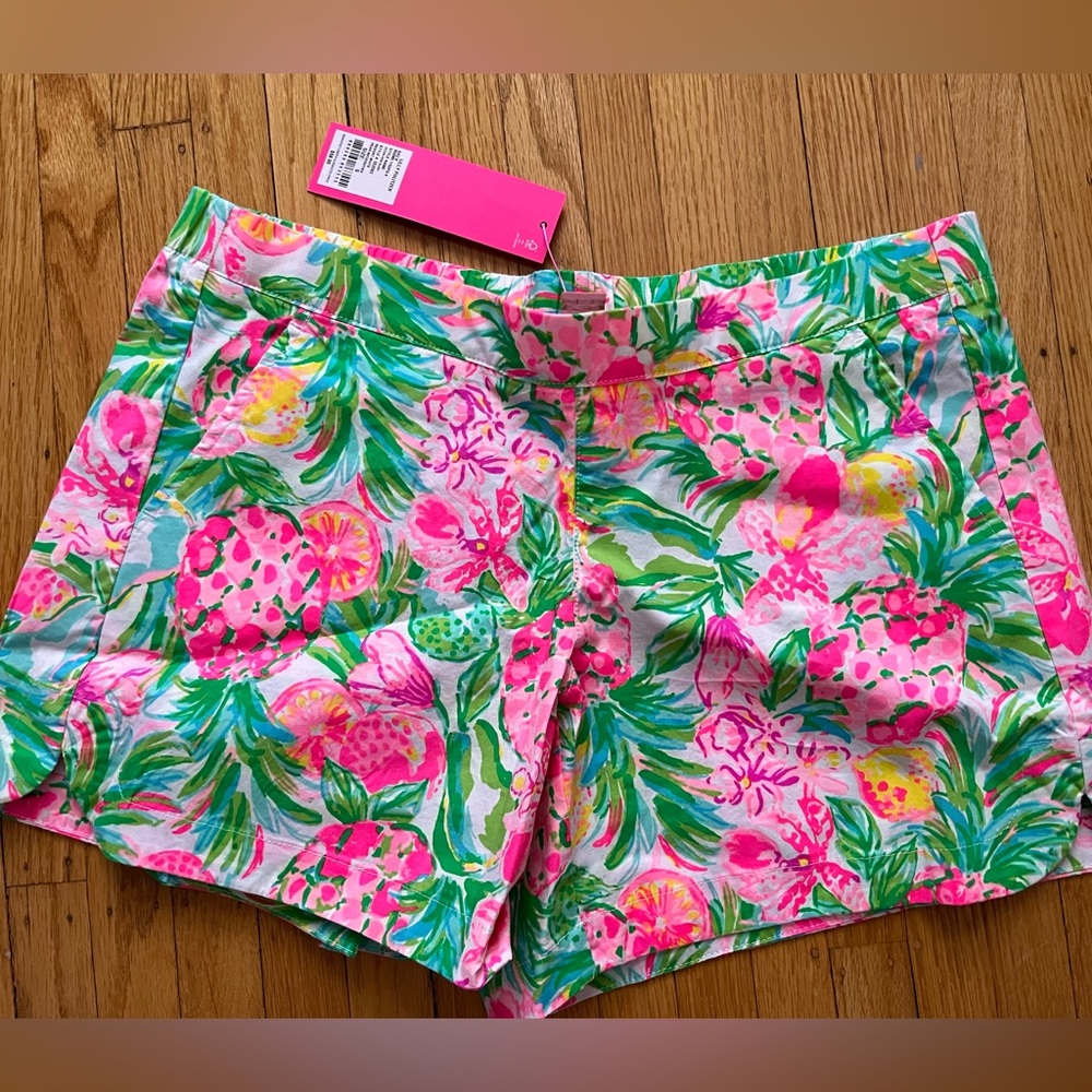Lilly Pulitzer Ocean View pull on shorts size small